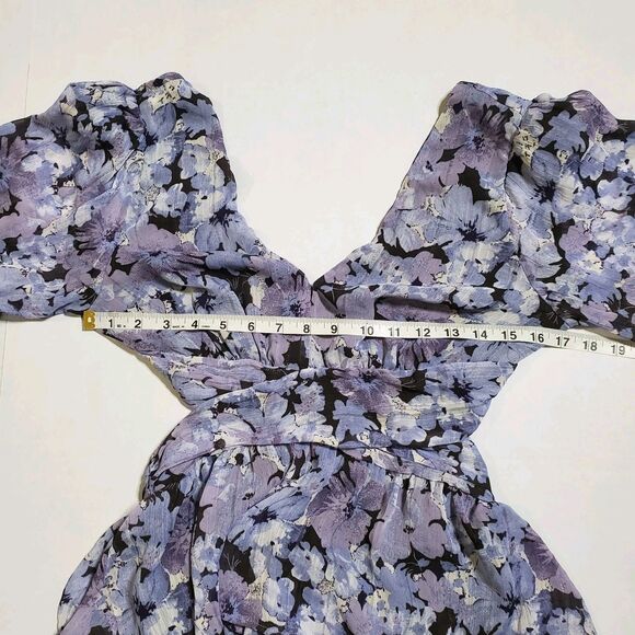 Astr Purple Floral Maxi Dress - Picture 8 of 11